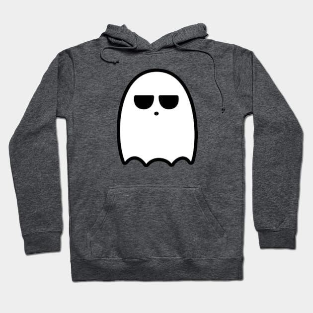 Meh Ghost Front Hoodie by JadedOddity